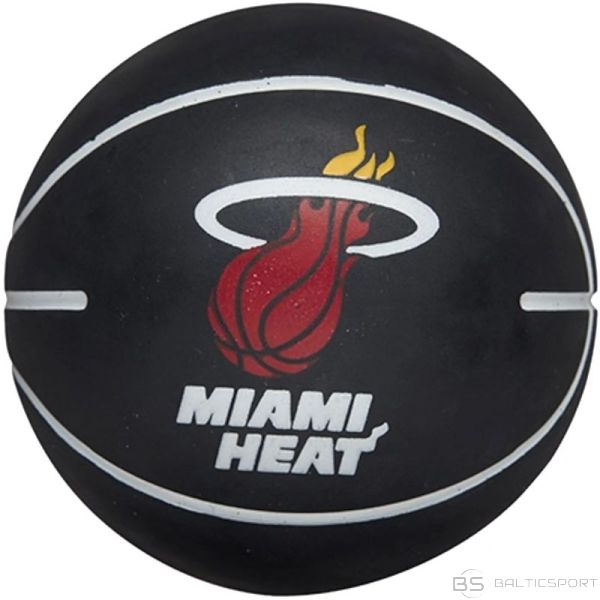 Wilson NBA Dribbler Miami Heat Mini Ball WTB1100PDQMIA basketbols (viens izmērs)