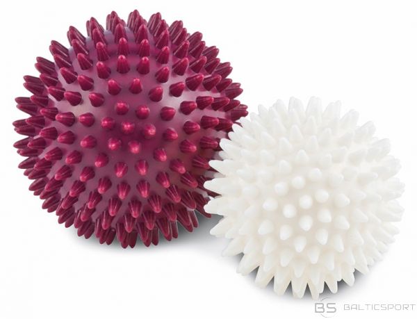 KETTLER Massage balls, 2pcs. 7,5cm and 9cm pearl/bordo