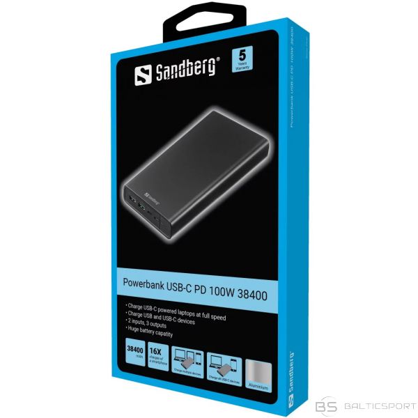 Sandberg 420-63 Powerbank USB-C PD 100W 38400
