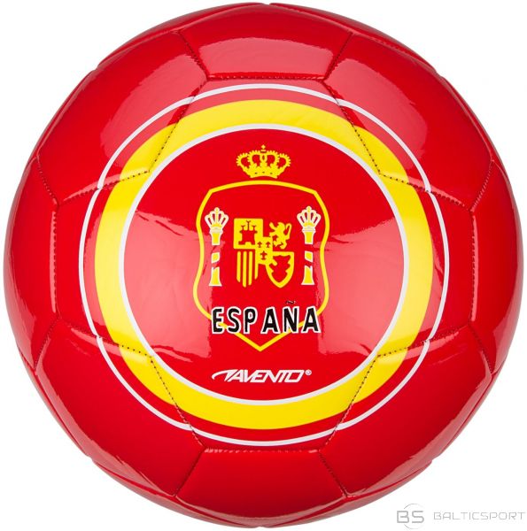 Ielas Futbola Bumba / Street football ball AVENTO 16XO Glossy World Soccer D23cm Red/Yellow