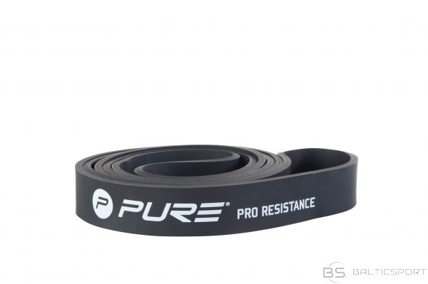 Cilpveida vingrošanas fitnesa gumija /Pure2Improve Pro Resistance Band Heavy Black, 100% Latex