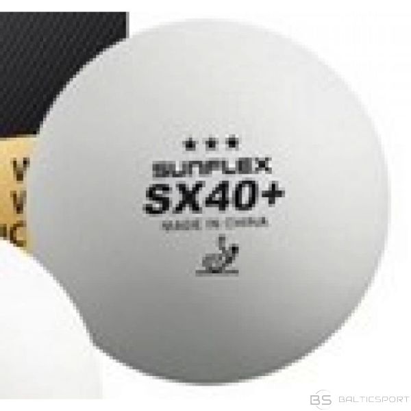 Sunflex Galda tenisa bumbiņa *** 3 gab. S33306 (biały)