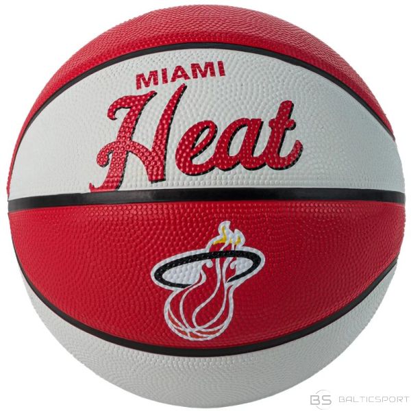 Wilson Basketbola komanda Retro Miami Heat Mini Ball Jr. WTB3200XBMIA (3)