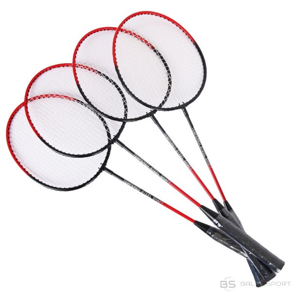 Badmintona rakete /Techman Badmintona komplekts 4 cilvēkiem + 2 Shuttlecocks /  /
