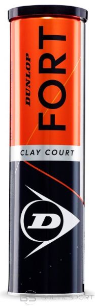Tennis balls DUNLOP FORT CLAY COURT 4-tin
