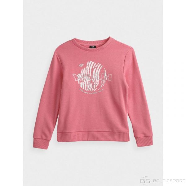 4F Junior HJZ21-JTSDL002 rozā sporta krekls (158)