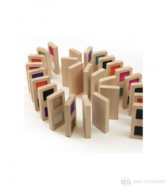 Domino ar tekstūrām  / koka domino / taktīlās sajūtas spēle