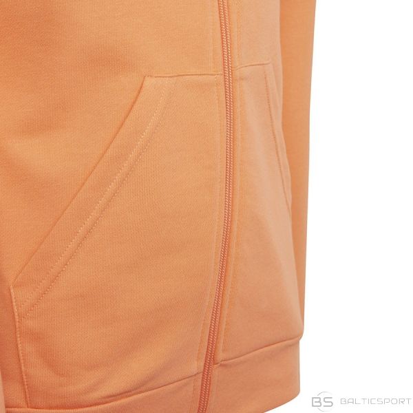 Džemperis adidas YG E LIN FZ HD FH6615 / Oranža / 140 cm