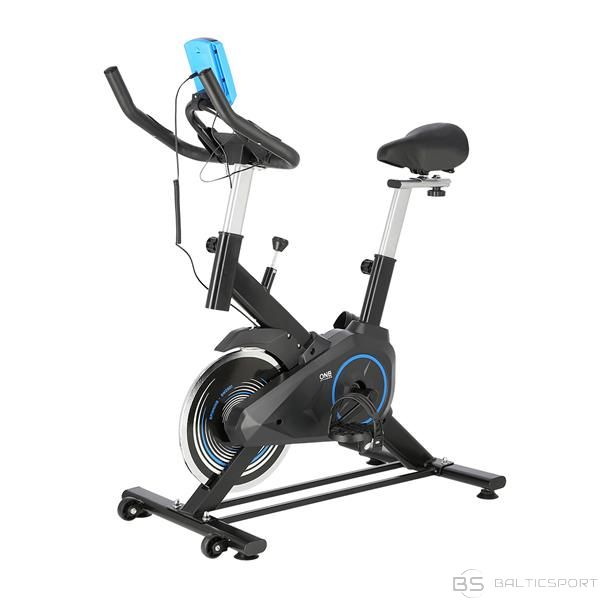 Spin bike, spinning  bike velotrenažieris /One Fitness SW2501 BLUE SPIN BIKE 7KG