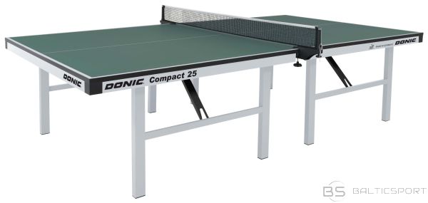 Tennis table indoor 25mm DONIC Compact 25 ITTF Green