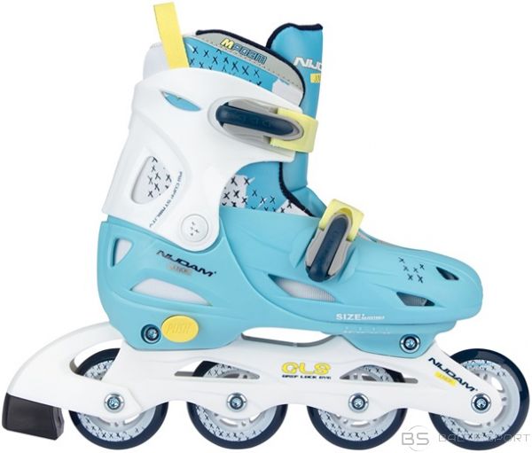 Bērnu regulējamās skrituļslidas Schreuderssport Skates NIJDAM 52SH 30/33 light blue/white
