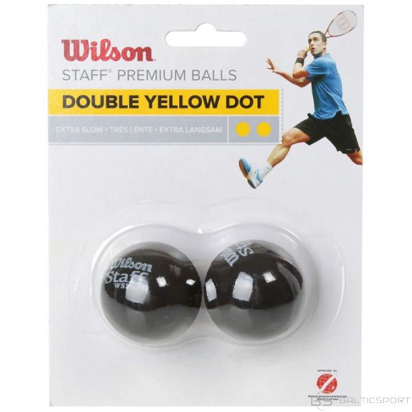 Wilson Staff Squash Double Yellow Dot Ball WRT617600 (viens izmērs)