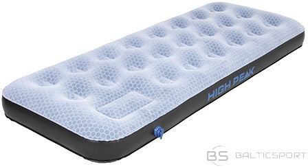 High Peak Comfort Plus Single Airbed piepūšamā gulta ar integrētu kājas pumpi (40023)