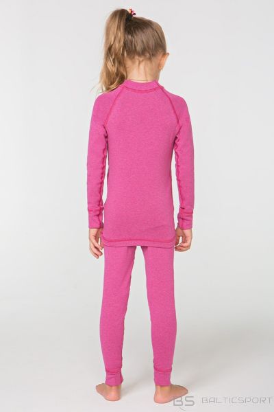 Termoveļas komplekts meitenēm  termo Krekls + bikses ( rozā)  104-158cm-152-158