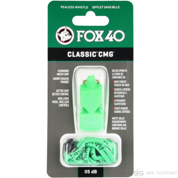 Fox40 Svilpe Fox 40 CMG Safety Classic / 115 dB / Zaļa