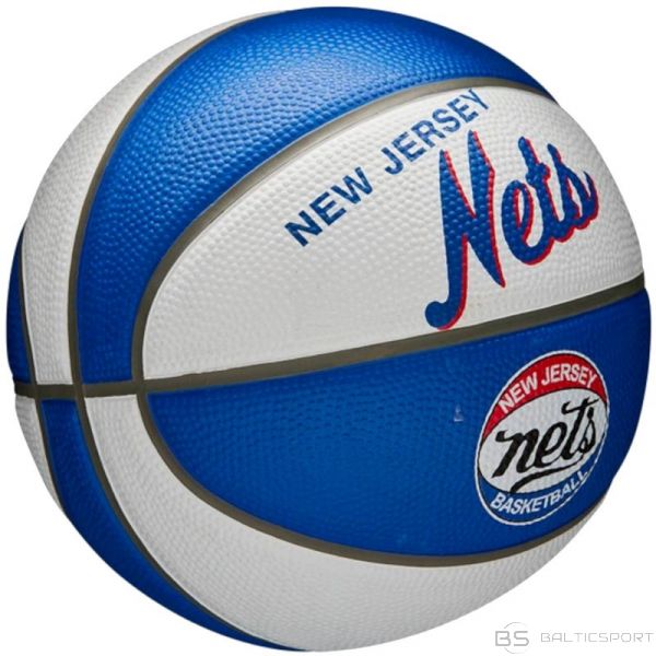 Basketbola bumba /Wilson NBA komanda Retro Bruklinas Nets mini bumba WTB3200XBBRO (3)