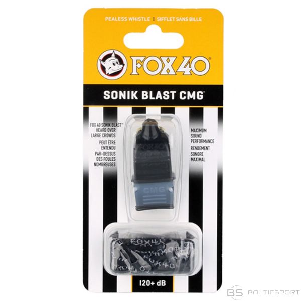 Fox40 Whistle Fox 40 CMG Sonik Blast / 125 dB / Melna