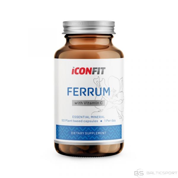 Dzelzs kapsulas 90gb / ICONFIT / uzturbagātinātājs dzelzs vitamīni