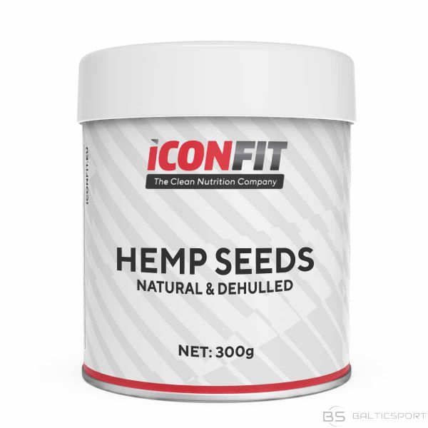 ICONFIT lobītas kaņepju sēklas (300g) Hemp Seeds (dehulled)