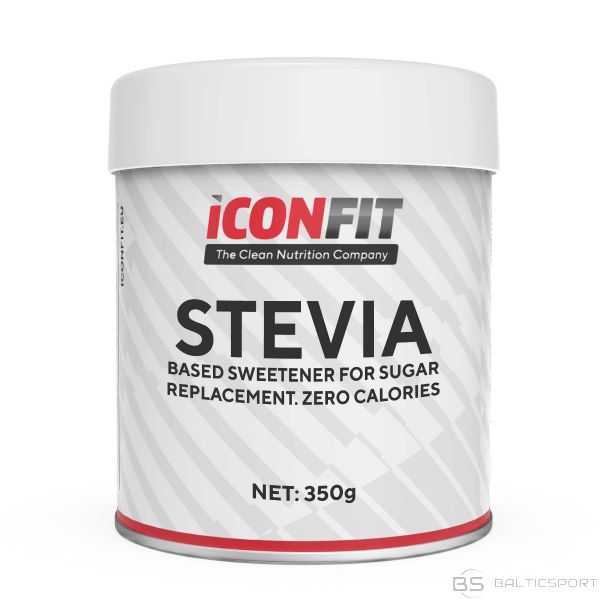 ICONFIT cukura aizstājējs ar stēviju (0 kaloriju) 350g Stevia Sweetener (Erythritol+Stevia)