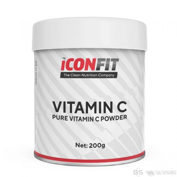 ICONFIT C vitamīna pulveris (200g) Vitamin C Powder, pure - Termiņš līdz 20.04.2022