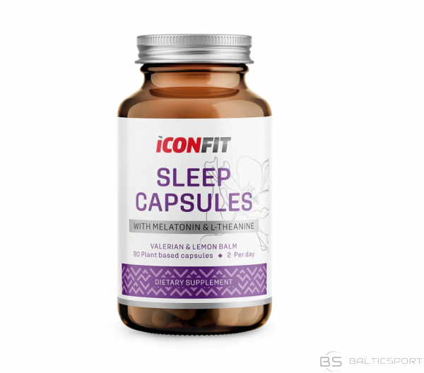 ICONFIT Miega kapsulas  ar melatonīnu  (90gab kapsulas) labam miegam / Sleep capsules