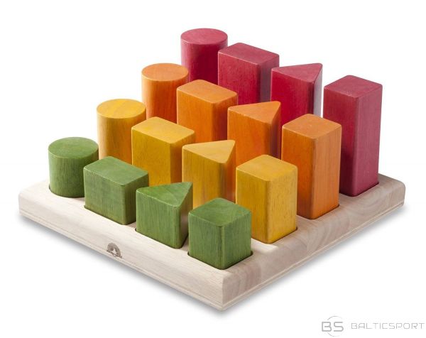 Formu un krāsu secību dēlītis - attīstoša rotaļlieta / montessori