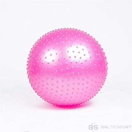 Masāžas bumba ar radziņiem 65cm  rozā, zaļš/ massage ball pink/green