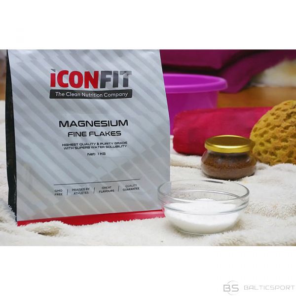 ICONFIT Magnija pārslas vannai (1kg) Magnesium Flakes for bath (1kg) 