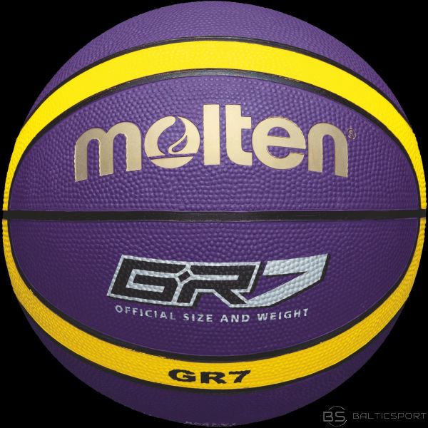 Molten Basketbola bumba BGR7 Skolām/Treniņiem/ Violeta,Dzeltena