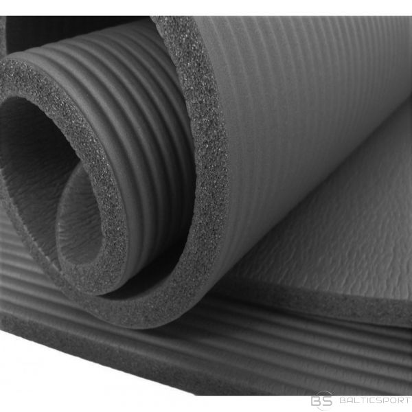 XL PRO Fitnesa vingrošanas paklājs NBR 190 x 100 x 1.5cm - melns (platums 1m)