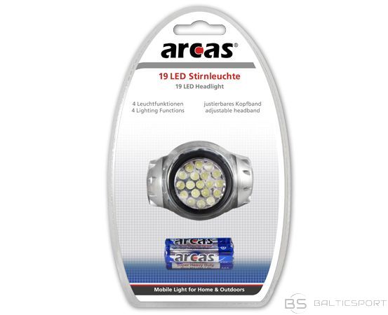 Pieres lukturis, Galvas lukturis /Arcas Headlight 19 LED 4 light functions