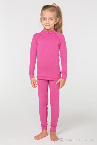 Termoveļas komplekts meitenēm  termo Krekls + bikses ( rozā)  104-158cm-104-110