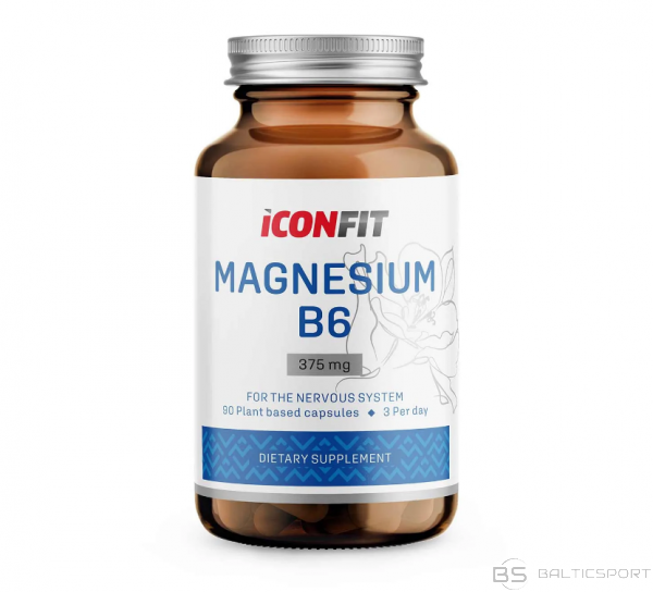 Iconfit Magnijs B6  / Magnija B6 kapsulas / Magnija citrāts  Iconfit Magnesium B6
