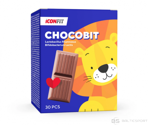 ICONFIT Chocobit Probiotiskā Šokolāde ar vitamīniem  (30 gab.)