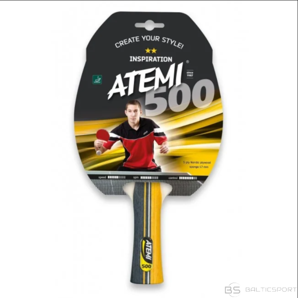 Galda tenisa rakete Atemi 500 / table tennis racket Atemi 500
