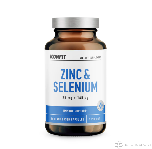 Cinks + Selēns  90 kapsulas Iconfit Zink & Selenium imunitātes atbalstam