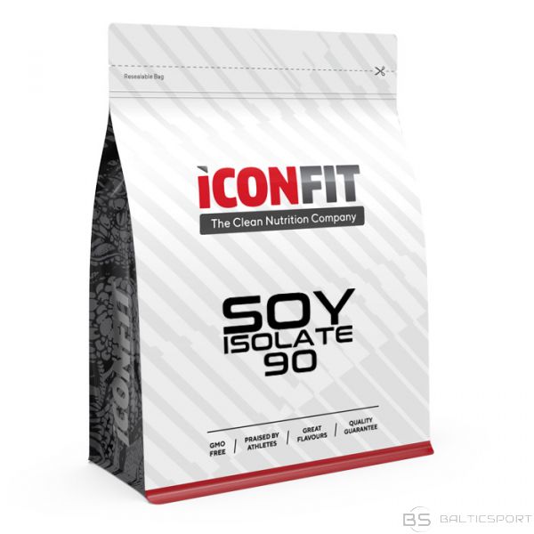 ICONFIT Sojas olbaltumvielu izolāts (sojas proteīns,90%), vegānisks (800g) Soy Isolate 90 - (Soy protein, 90%)