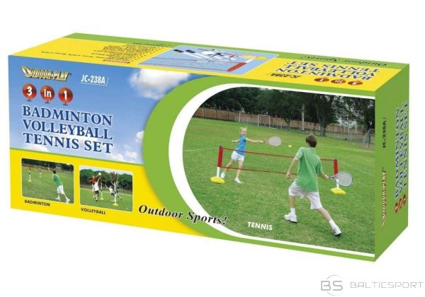3-1 Spēļu komplekts - badmintons, teniss, volejbola