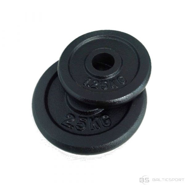 Metāla svarcelšanas disks 5.0kg melns - 30mm
