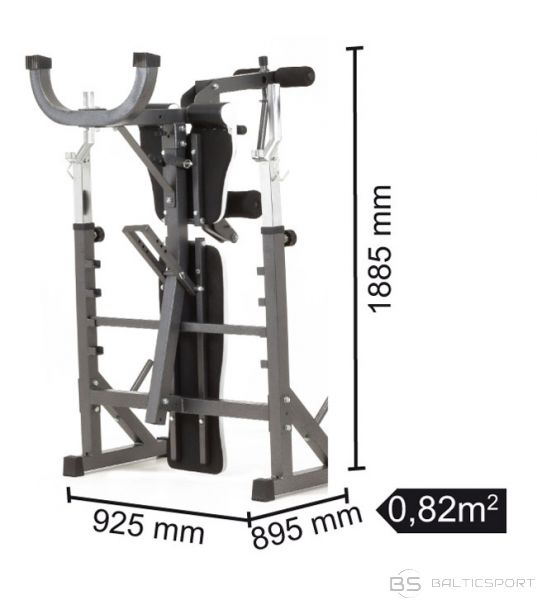 Universālais treniņu sols / Weight benche with barbell stand TOORX WBX-90