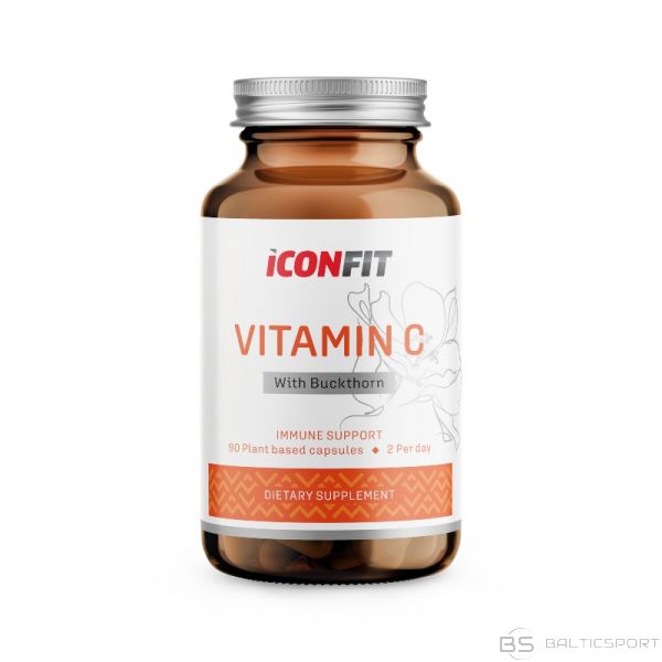 Vitamīns C ar smiltsērkšķi (500 mg) / ICONFIT / 90 kapsulas