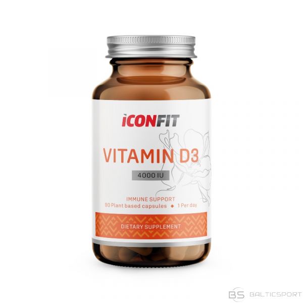 Vitamīns D34000 SV augsta satura d vitamīns  (4000 IU) / ICONFIT / 90 eļļas kapsulas 
