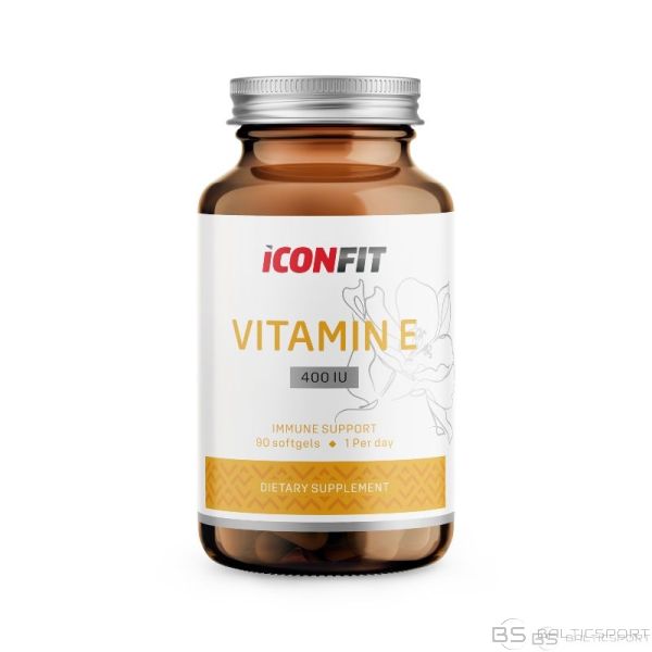 1+1 KOMPLEKTS ( 2x 90 soft gel kapsulas ) E Vitamīns kapsulās (400) / ICONFIT / E vitamīna kapsulas 