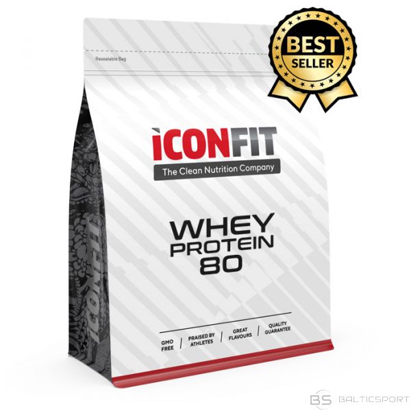 Whey proteīna pulveris 1kg ICONFIT Whey Protein 80 (1KG)