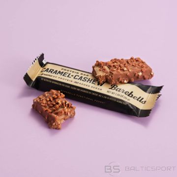Barebells Proteīna batoniņš ( 55g )  Zemesrieksts vai karamele 20g proteīna BEZ pievienota cukura-INDIJAS RIEKSTI UN KARAMELE