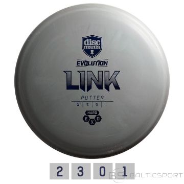 Discgolf DISCMANIA Putter HARD EXO LINK Evolution Grey 2/3/0/1