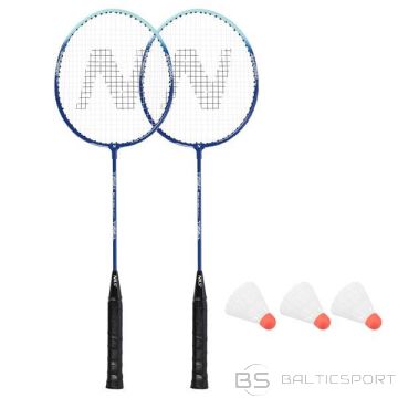 Nils NRZ210 ALUMĪNIJA-BADMINTONSCHLÄGER-SET + 3 FEDERBÄLLE + TASCHE 1/2