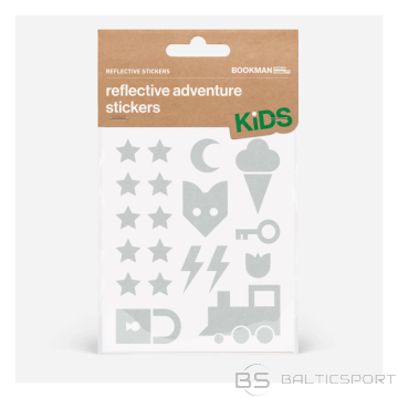 Atstarojošas uzlīmes bērniem BOOKMAN atstarojošās piedzīvojumu uzlīmes, baltas