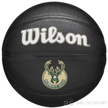 Wilson Team Tribute Milwaukee Bucks mini bumba WZ4017606XB basketbolā (3)